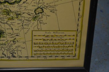 (P-1109) Huvitav vana Carl Gustavi valduste kaart koos Eestiga