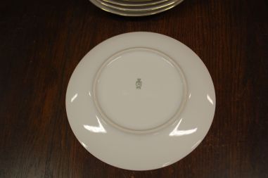 (n-7654/3) Bavaria Wunsiedel R Porcelaine, kala dekooriga suured praetaldrikud, 6tk