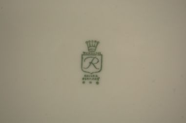 (n-7654/3) Bavaria Wunsiedel R Porcelaine, kala dekooriga suured praetaldrikud, 6tk