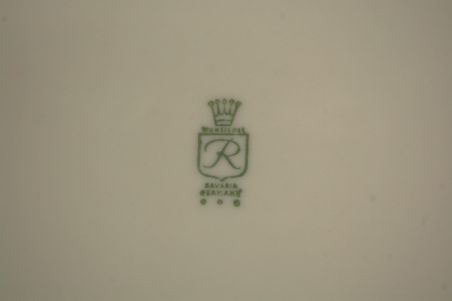 (n-7654/3) Bavaria Wunsiedel R Porcelaine, kala dekooriga suured praetaldrikud, 6tk