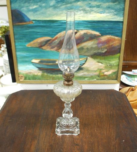 (n-7657) Brevete  L&B klaasist vana õlilamp