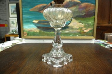 (n-7657) Brevete  L&B klaasist vana õlilamp