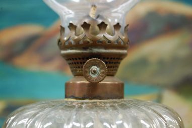 (n-7657) Brevete  L&B klaasist vana õlilamp