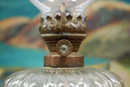 (n-7657) Brevete  L&B klaasist vana õlilamp