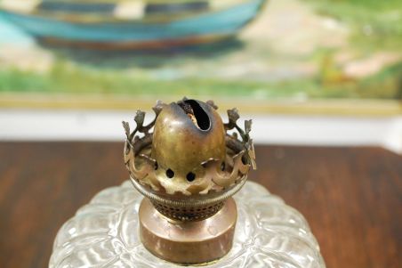 (n-7657) Brevete  L&B klaasist vana õlilamp