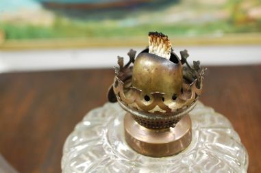 (n-7657) Brevete  L&B klaasist vana õlilamp