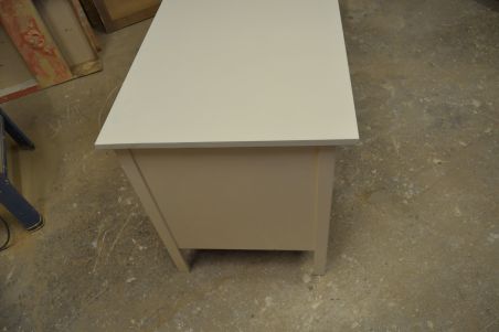 (L-761) Valge retro kirjutuslaud