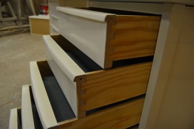 (L-761) Valge retro kirjutuslaud