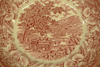 (n-7664) EIT England punased salatitaldrikud, 6tk