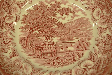 (n-7664) EIT England punased salatitaldrikud, 6tk