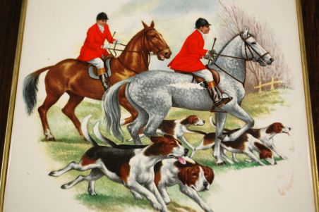 (n-7667) Villeroy & Boch jahiteemaline kuumaalus metallraamis