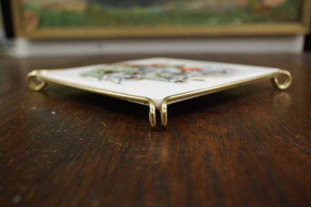 (n-7667) Villeroy & Boch jahiteemaline kuumaalus metallraamis