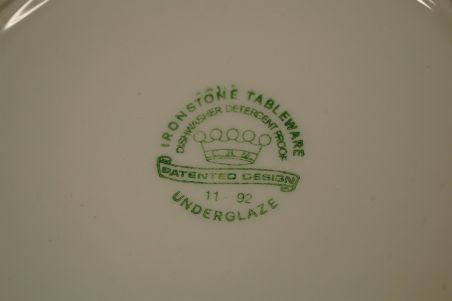 (n-7671) Ironstone Tableware, praetaldrikud, 6tk