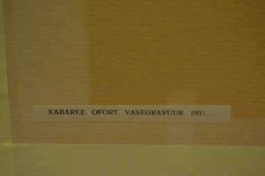 (P-1111) Viiralt, trükirepro Kabaree