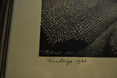 (P-1112) Viiralti trükirepro - Lamav akt kanepiriidel