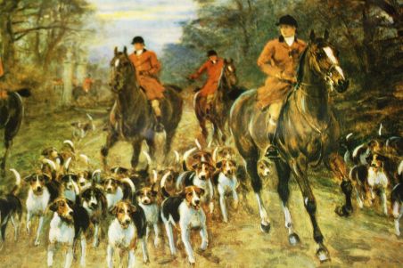 (n-7679) Raamitud jahiteemaline pilt