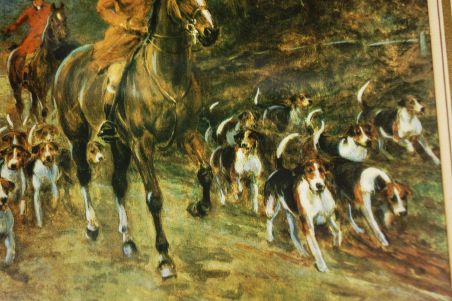 (n-7679) Raamitud jahiteemaline pilt