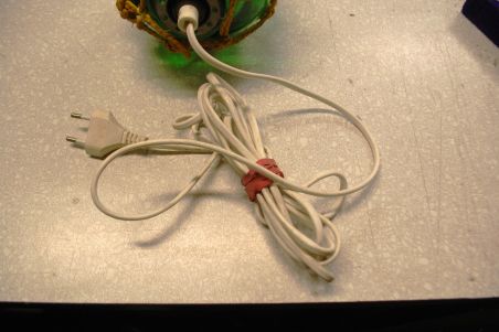 (n-7681) Roheline klaasmunast lamp