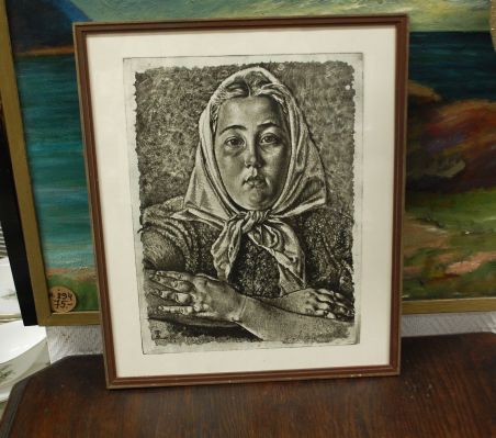 (P-1116) Viiralt, trükirepro Eesti neiu