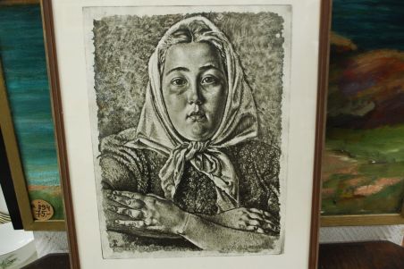 (P-1116) Viiralt, trükirepro Eesti neiu