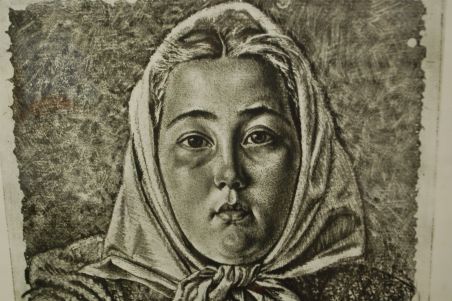 (P-1116) Viiralt, trükirepro Eesti neiu