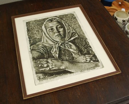 (P-1116) Viiralt, trükirepro Eesti neiu