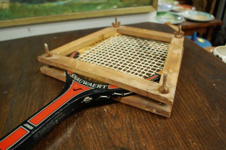 (n-7013) Snauwaert, vana pressraamis tennisereket (junior)