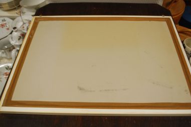 (L-765) Suur raamitud loodusvaatega trükk