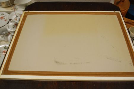 (L-765) Suur raamitud loodusvaatega trükk