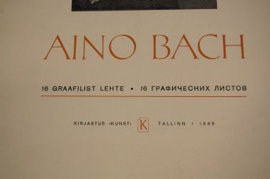 (L-767) Aino Bach, mapp graafiliste lehtedega
