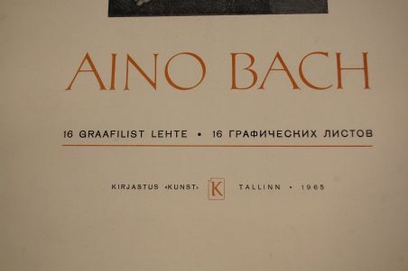 (L-767) Aino Bach, mapp graafiliste lehtedega