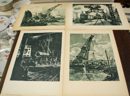 (L-768) Tallinn ja meri,  mapp reprodega