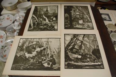 (L-768) Tallinn ja meri,  mapp reprodega