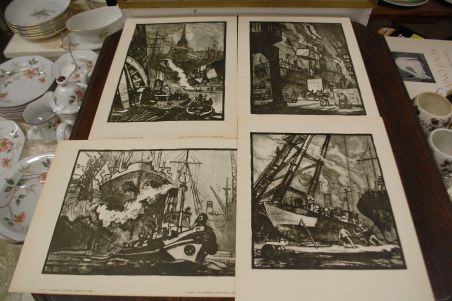 (L-768) Tallinn ja meri,  mapp reprodega