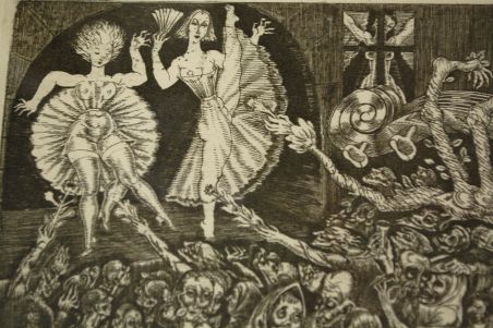 (P-1124) Viiralt, trükirepro Kabaree