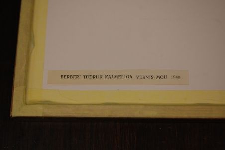 (P-1126) Viiralt, trükirepro Berberi tüdruk kaameliga