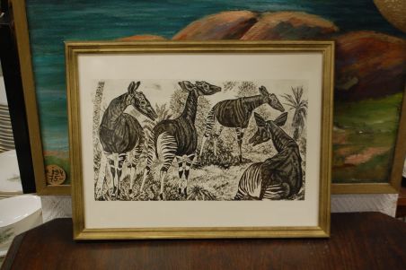 (P-1127) Viiralt, trükirepro Okaapid