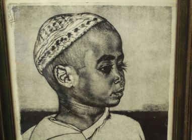 (P-1128) Viiralt, trükirepro Noor araablane