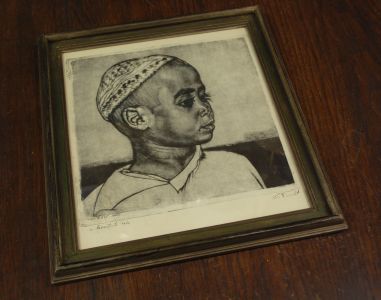 (P-1128) Viiralt, trükirepro Noor araablane