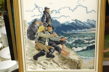 (P-1129) Raamitud tikand Kalurid 2