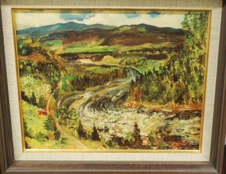 (P-1130) Sven Erixson, raamitud trükk Maastik