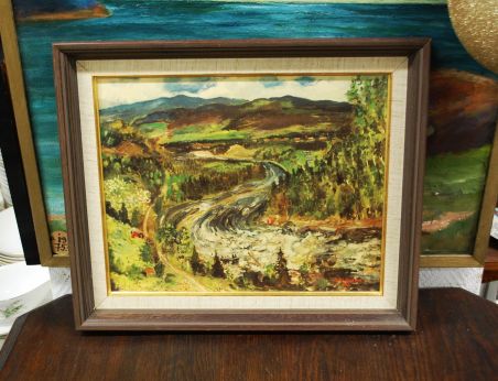 (P-1130) Sven Erixson, raamitud trükk Maastik