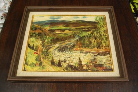 (P-1130) Sven Erixson, raamitud trükk Maastik