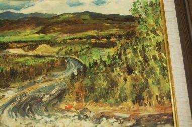 (P-1130) Sven Erixson, raamitud trükk Maastik