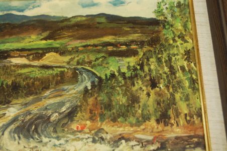 (P-1130) Sven Erixson, raamitud trükk Maastik