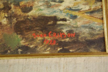 (P-1130) Sven Erixson, raamitud trükk Maastik