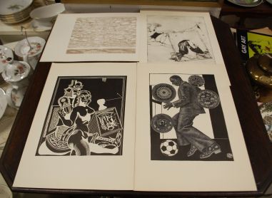 (L-777) Tallinna IV Graafikatriennaal, mapp reprodega