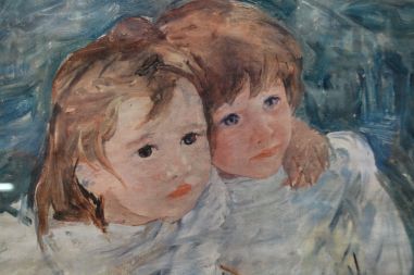 (L-779) Mary Cassatt "The sisters"/ "Õed", raamitud trükk