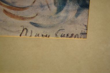 (L-779) Mary Cassatt "The sisters"/ "Õed", raamitud trükk