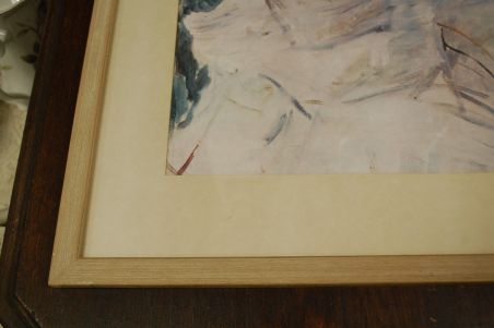 (L-779) Mary Cassatt "The sisters"/ "Õed", raamitud trükk